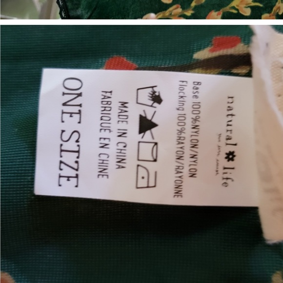 Natural Life NWT Emerald Floral Velvet Duster - Picture 5 of 7